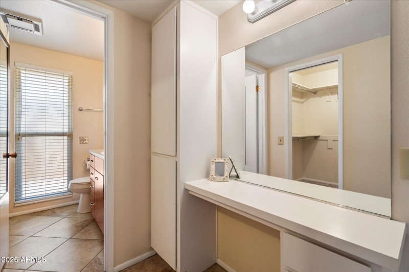 Dressing area primary bedroom