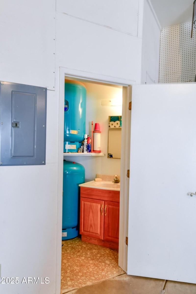 Garage bath & well tanks