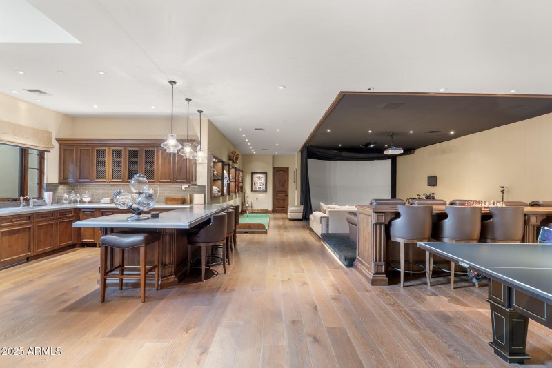 12 - Basement Theater and Kitchenette