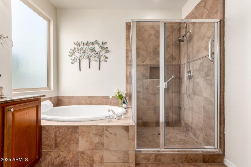 Soaking Tub and Shower