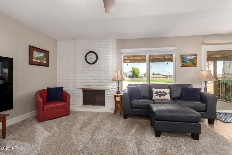 Brick Fireplace