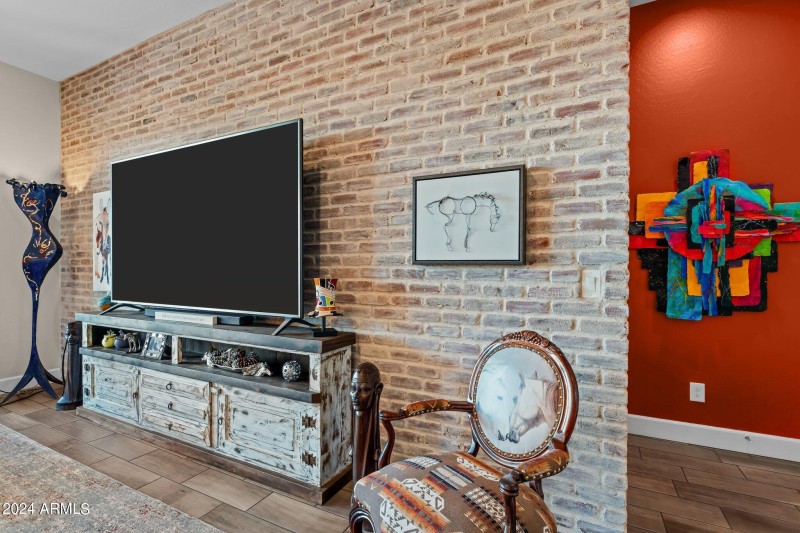 Upgraded Brick accent wall