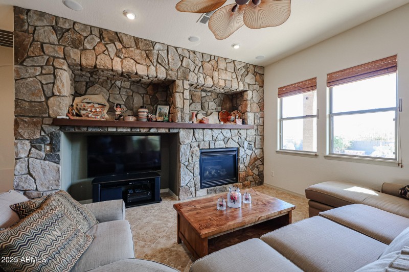 Beautiful Stone Fireplace