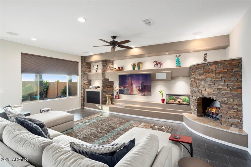 Great Room with Enetertainment Wall