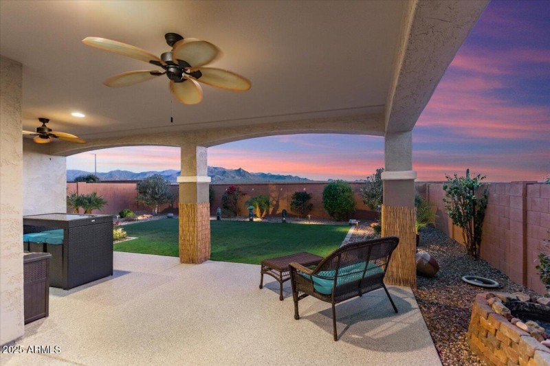 Back Patio at Twilight