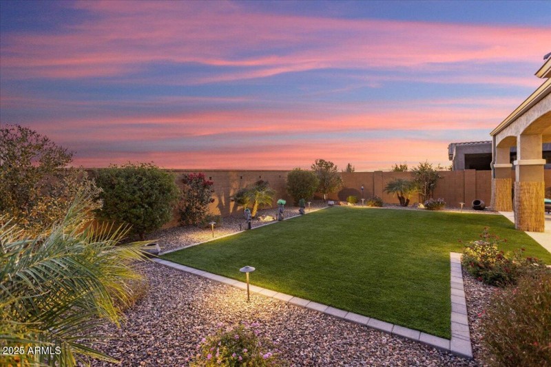Backyard at Twilight