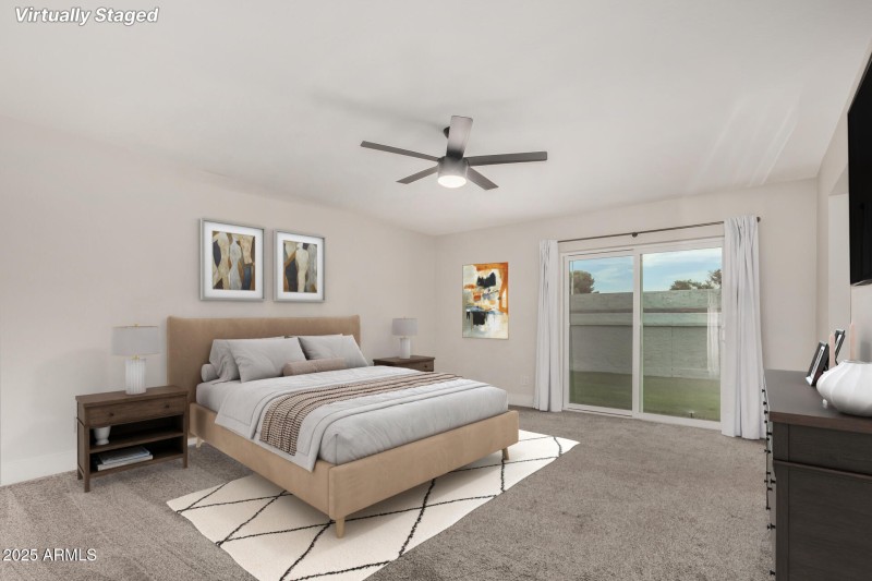 Primary Bedroom, Staged