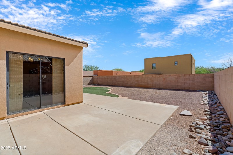 Large Patio in Backyard