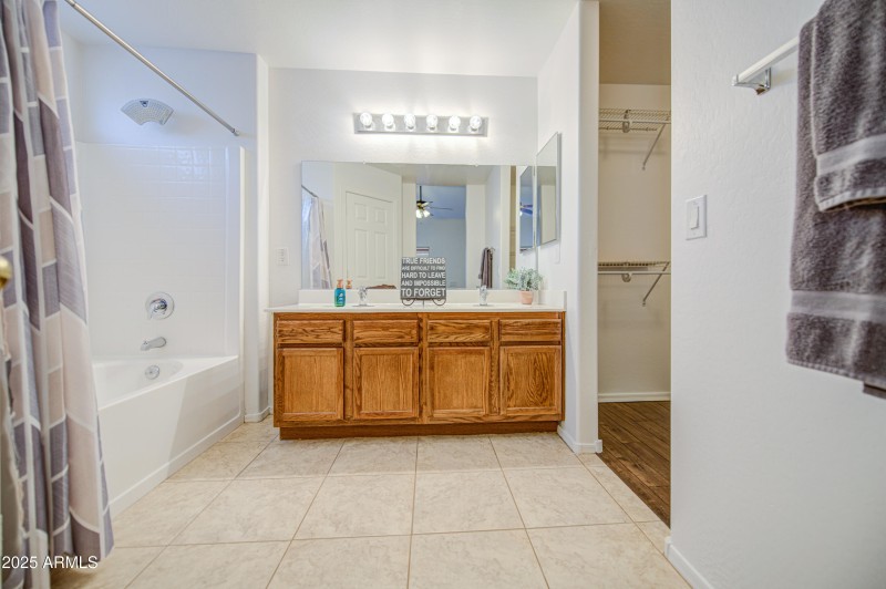 Primary Bath with dual sinks