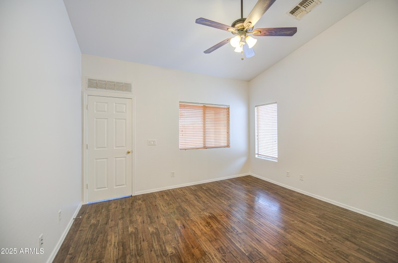 Primary Bedroom with great lighting!