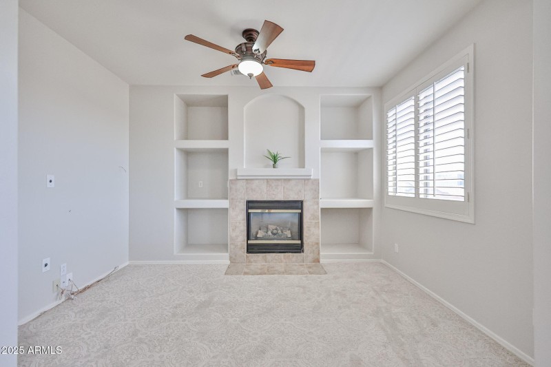 Sitting Area with Fireplace in Primary