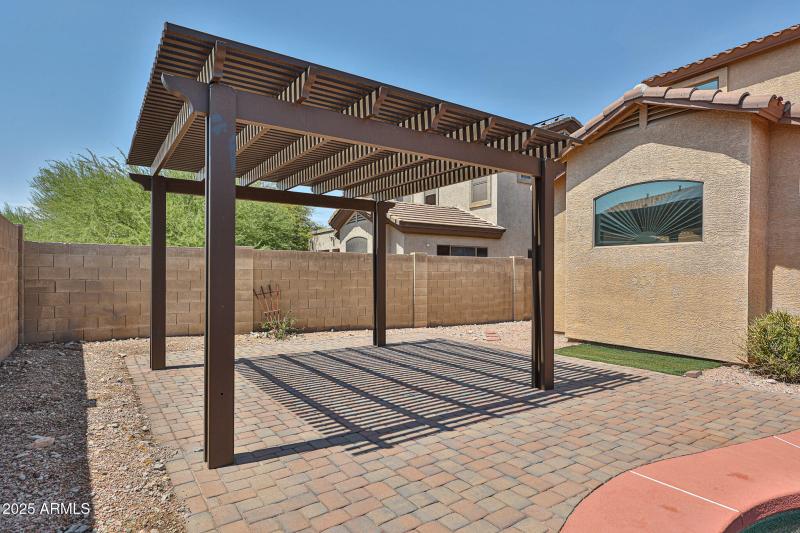 Pergola & Paver Seating Area