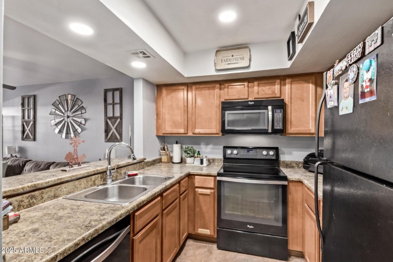 kitchen bright and open