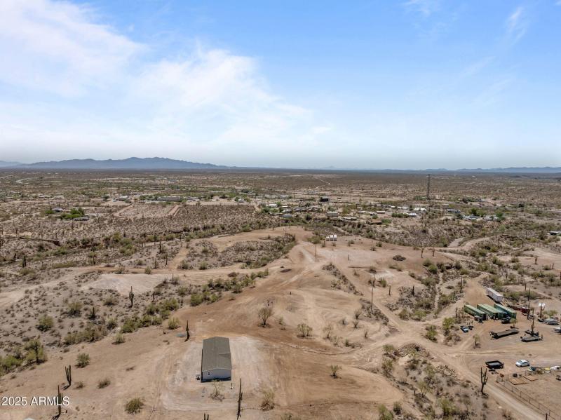 Wide-open desert views surround you