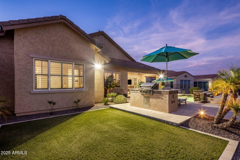 Backyard w/ Turf Grass