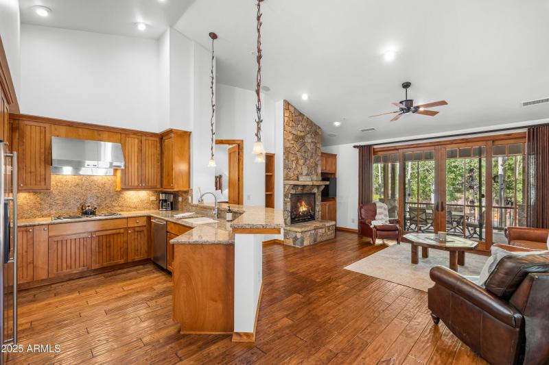 Kitchen and Living Room