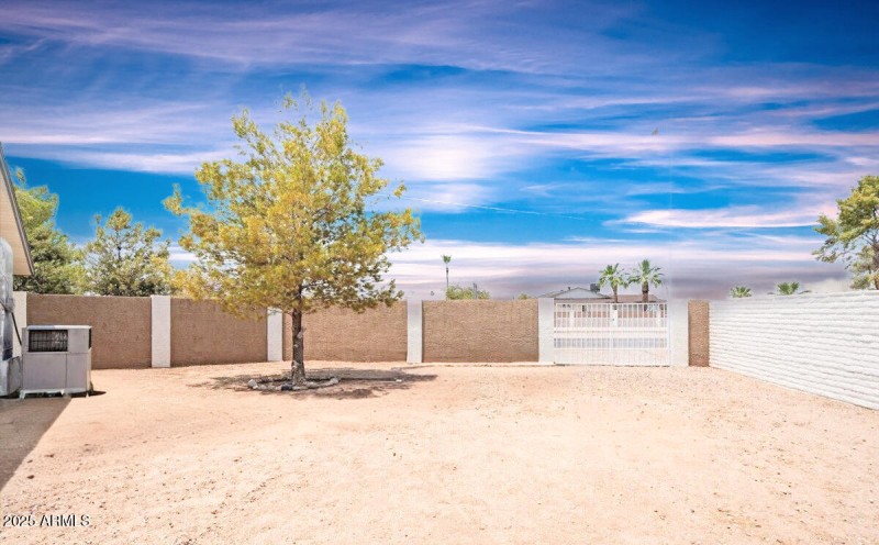 Backyard w RV gate