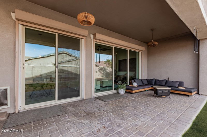 Backyard patio