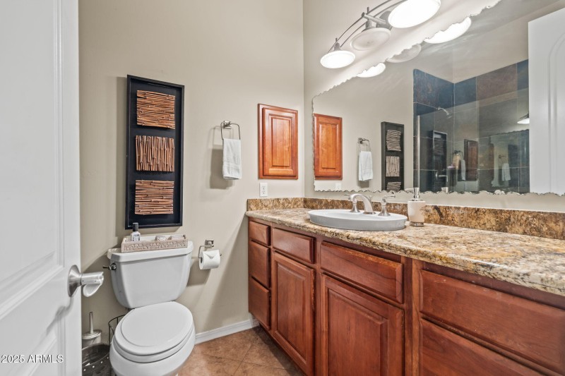 Full Bath serves bedroom across the hall