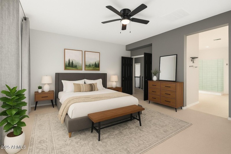 Master Bedroom - Staged