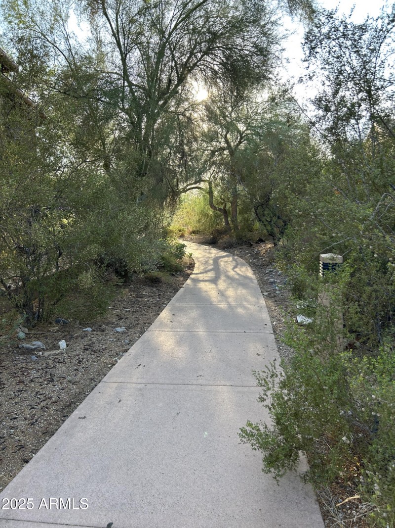 Walking Path to AJ's Shopping Area