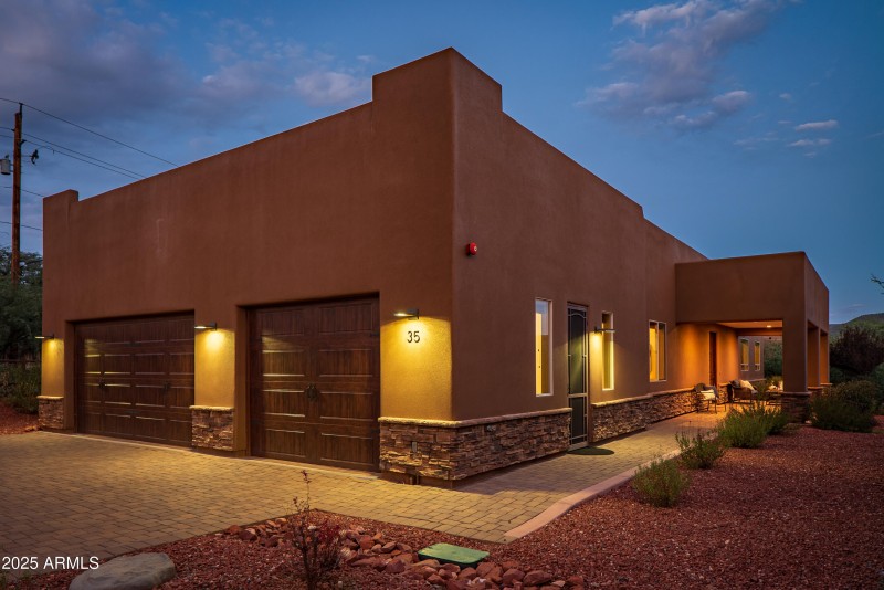 Garage Entrance & Walkway