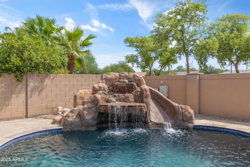 Sparkling Pool w/ Slide & Grotto