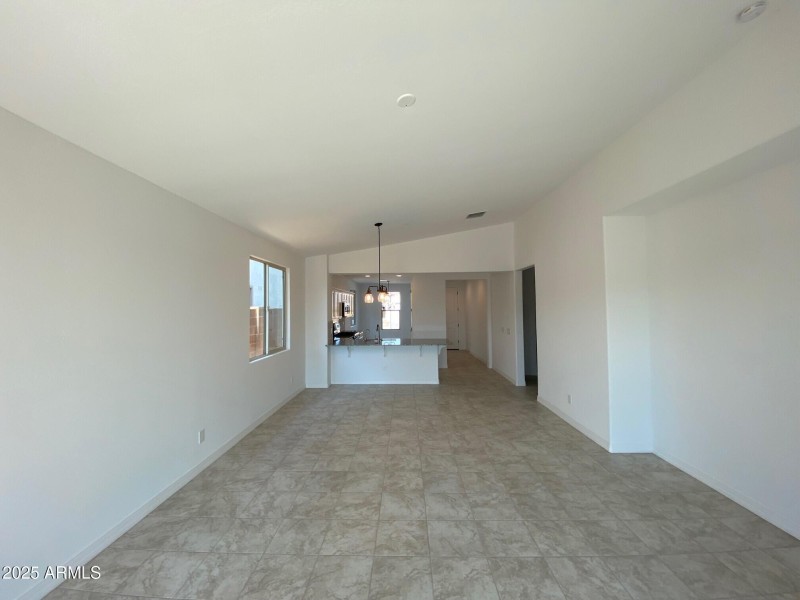 Family room-Kitchen view