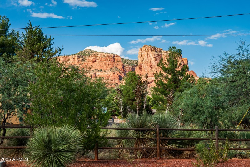View to Castle Rock from Backyard
