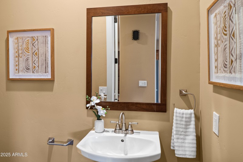 Powder Room off Living Room