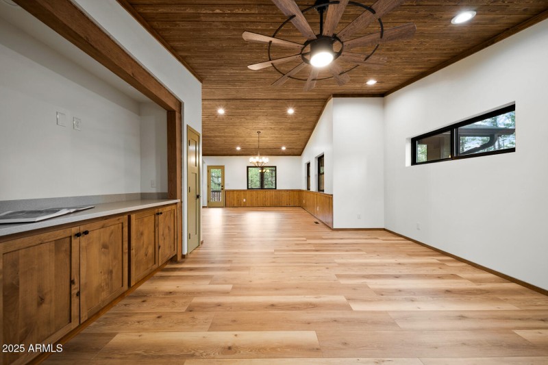 Wood Ceilings Throughout