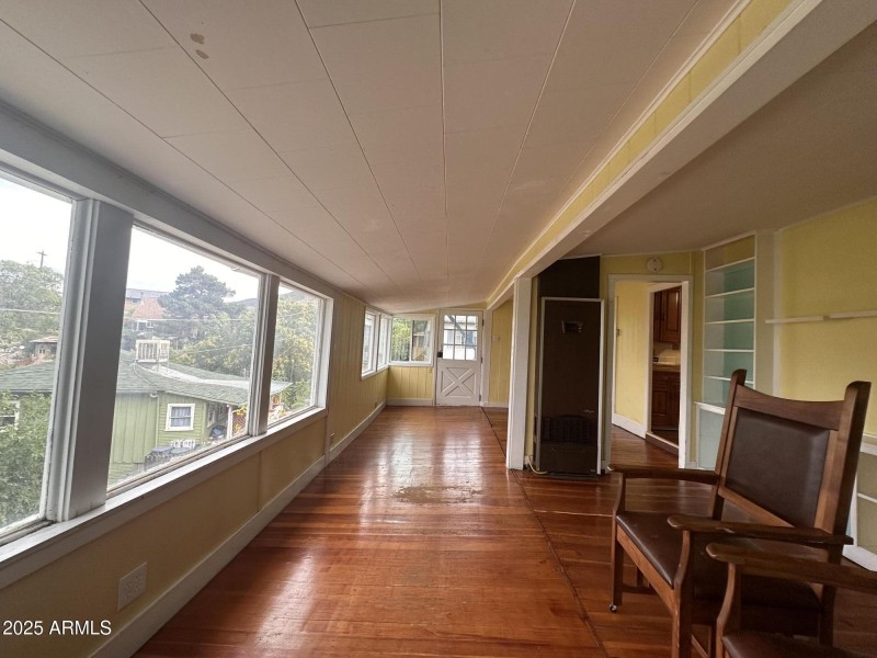 Living room looking at front door