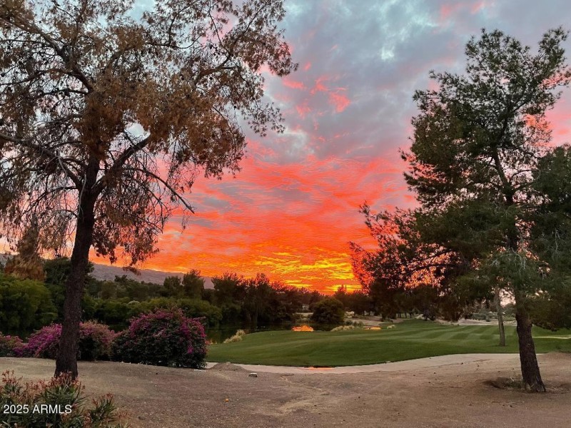 Sunset from Backyard