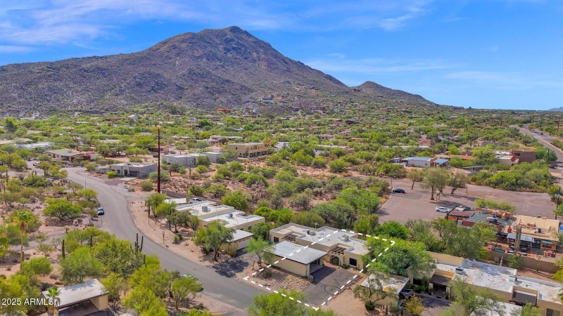 Aerial view of home