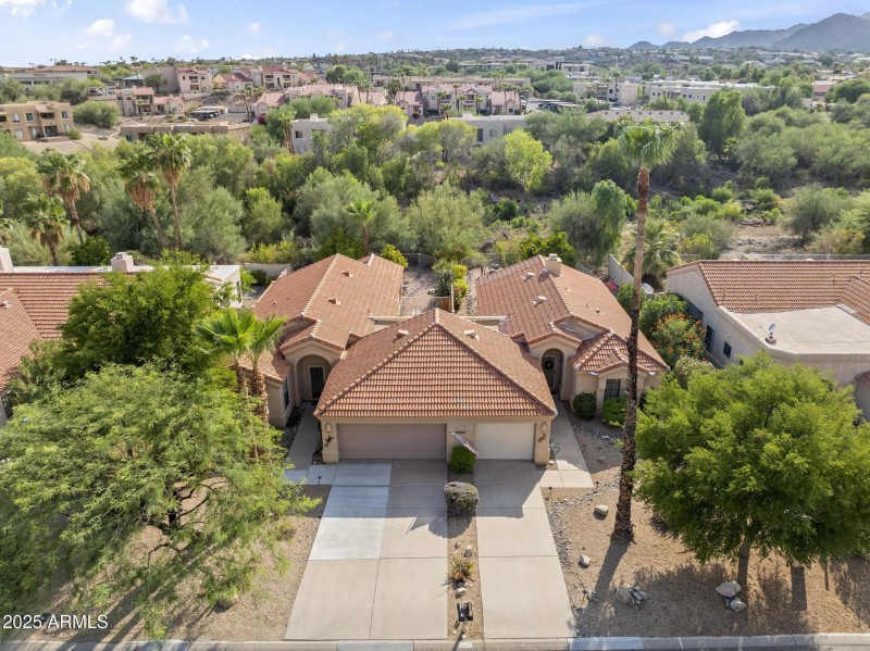 Front Arial View - Back Ashbrook Wash
