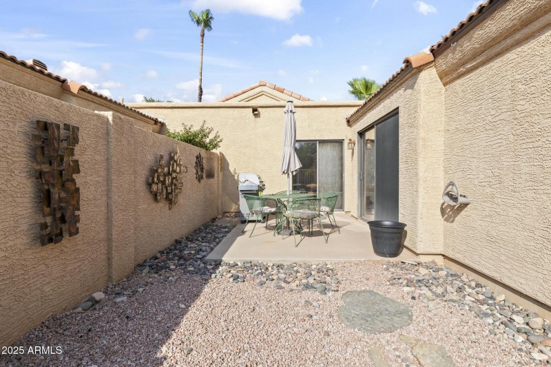 Side Patio area/Dog run