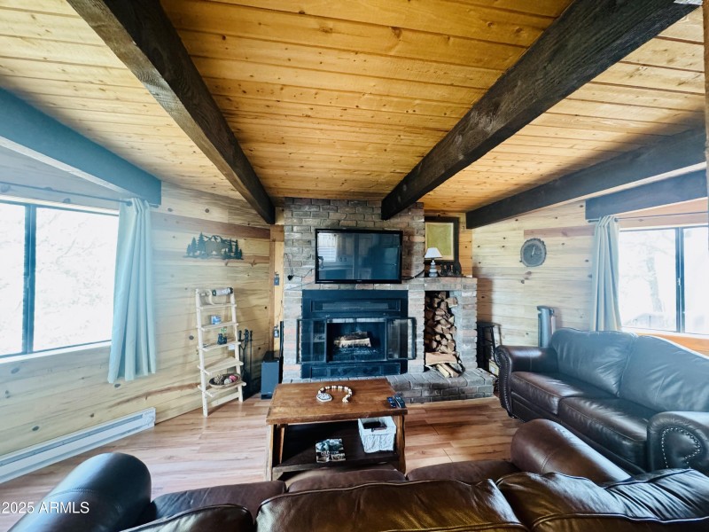 cozy fireplace