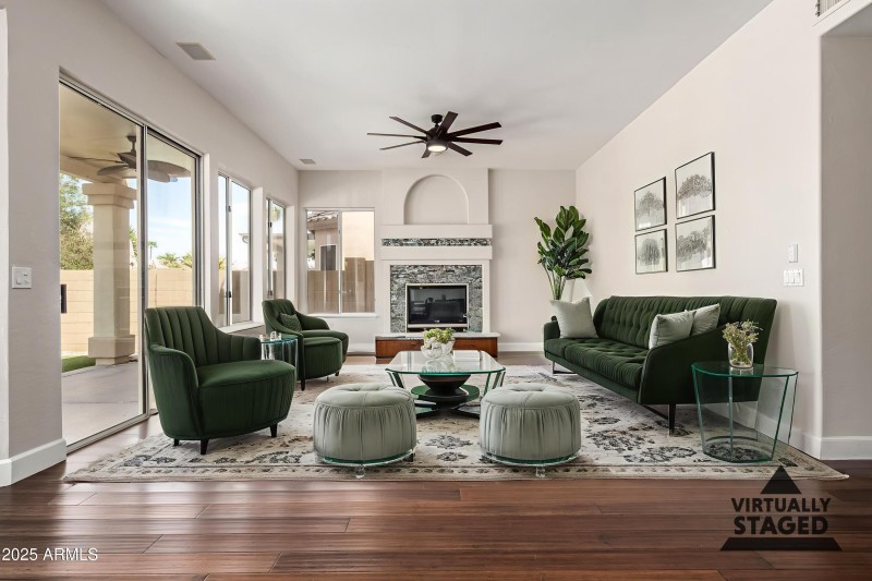 Virtually Stage Living Room