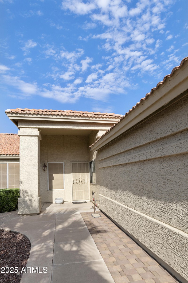 Walkway to entry