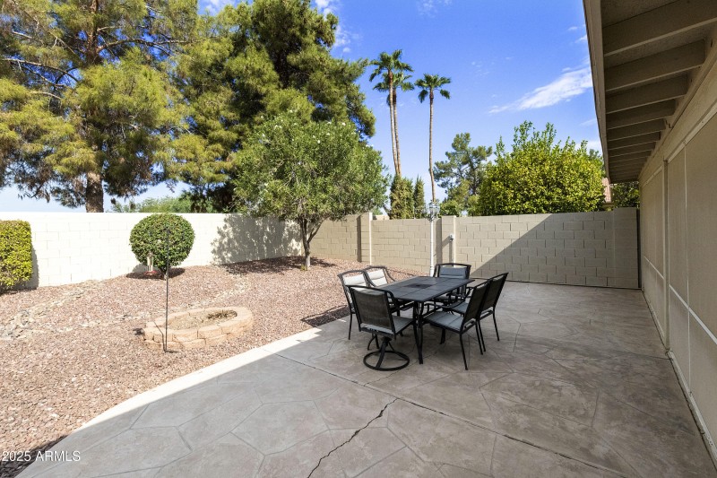 Outside patio