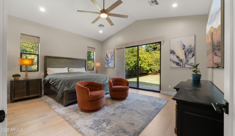 Vaulted Ceilings in Primary Bedroom