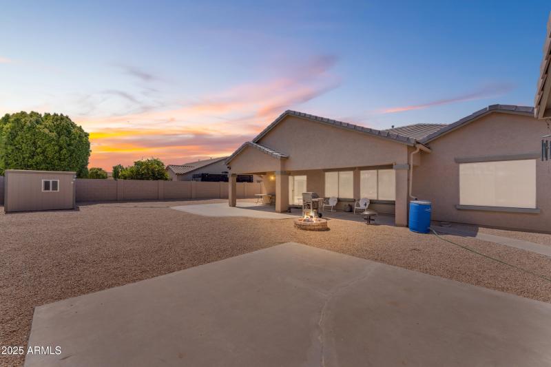 Backyard is a blank canvas