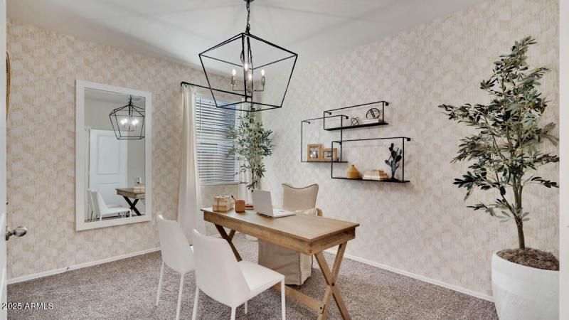 bedroom or den double doors