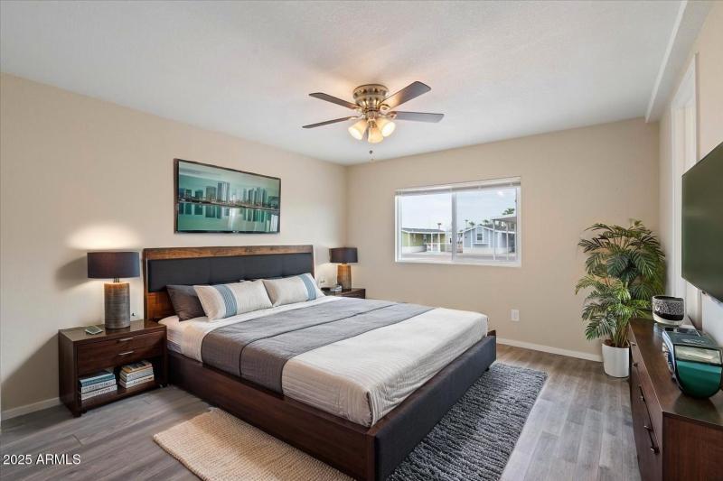 Virtual staging primary bedroom