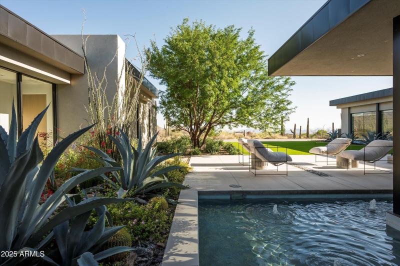 Tranquil soaking area