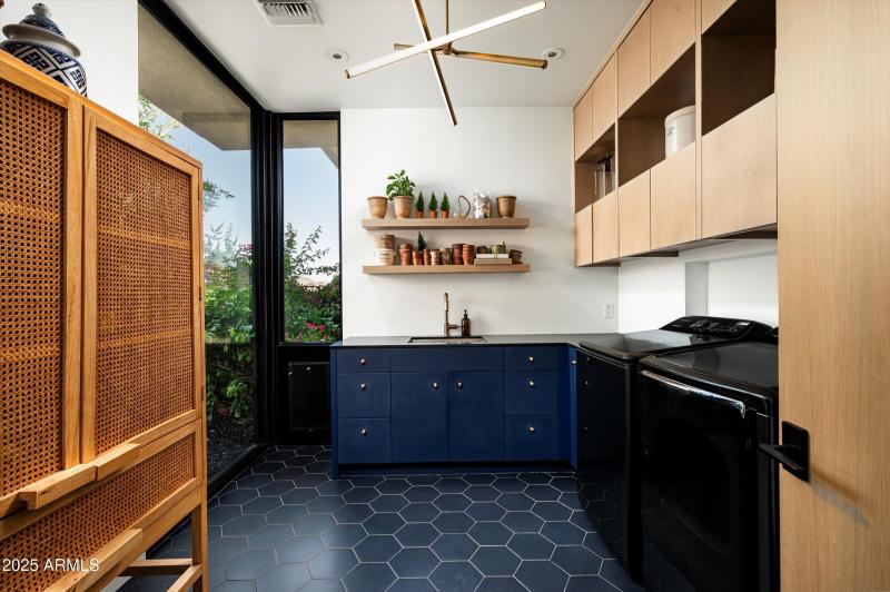 Ample space in this laundry room