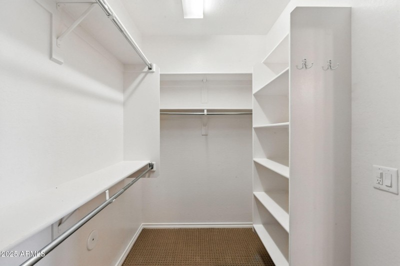 Primary closet