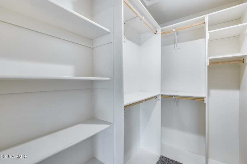 Primary closet