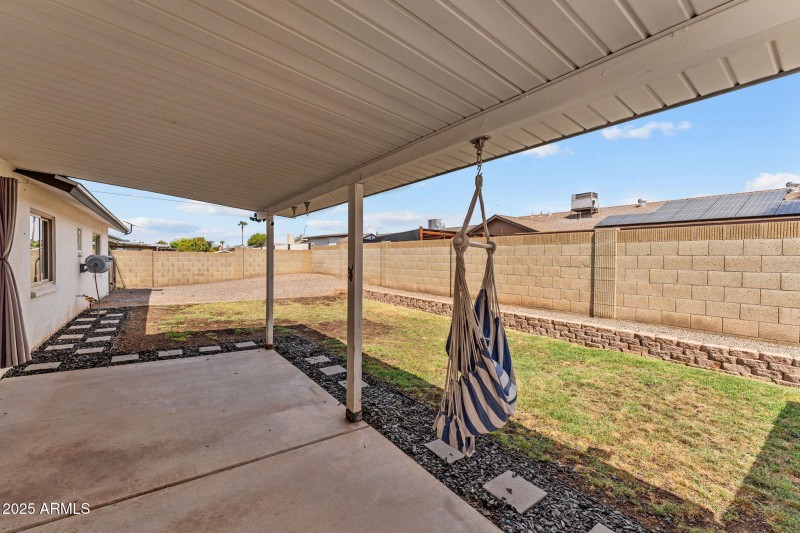 under covered patio