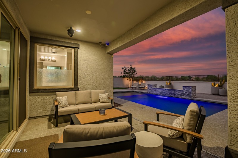 COVERED PATIO- DUSK